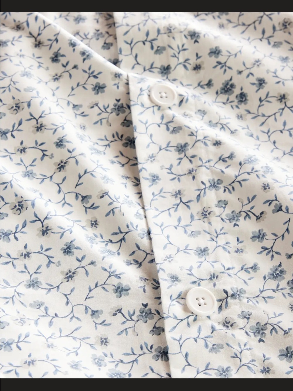 Quince Organic Crisp Percale Floral Duvet Set - Picture 3 of 5